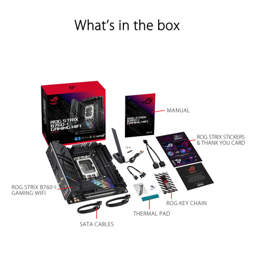 Motherboard Mini-ITX Asus ROG Strix B760-I Gaming WiFi - 90MB1D90-M0EAY0