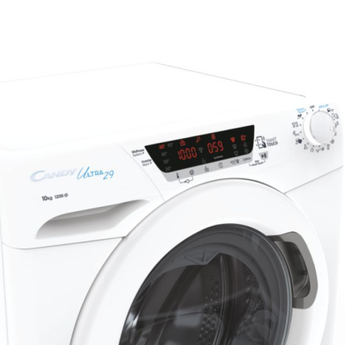 Maquina Lavar Roupa 10Kg CANDY HCU1210TXME/1-S Cor Branco 1200RPM 60Cm 85x60x58 Classe A