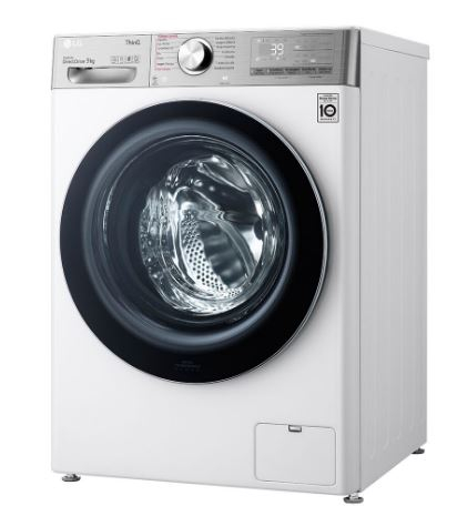 Máquina  lavar roupa LG F4WV9009P2W, 9 kg, eficiência energética A, 1400 rpm., branco LxAxP) 60x85x56.5 Cm