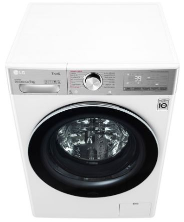 Máquina  lavar roupa LG F4WV9009P2W, 9 kg, eficiência energética A, 1400 rpm., branco LxAxP) 60x85x56.5 Cm