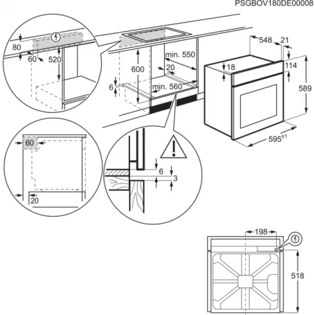 Forno  Multifunções  AEG BES331010M Classe A (MFR01)