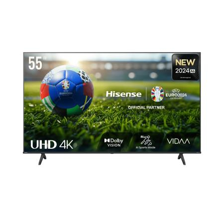 TV LED HISENSE 55A6N 55" Polegadas UHD 4K Smart TV Preto 