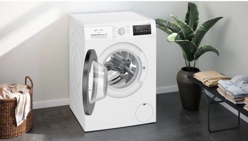 Máquina Lavar Roupa Siemens WM12N264ES cor branco rpm 1200 A L P 84.8x59.8x55 Cm 