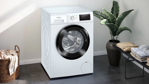 Máquina Lavar Roupa Siemens WM12N264ES cor branco rpm 1200 A L P 84.8x59.8x55 Cm 