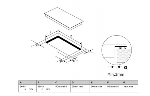 Placa Encastre ARTICA AEV6022 2F VITRO 3000W 2 zonas 