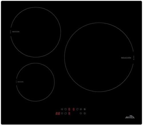 Placa de Indução Artica AEI6023 Encastre 3 Zonas 60Cm