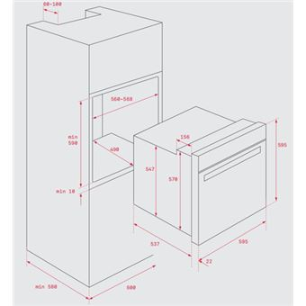 Forno Encastre Teka HSB 615IX 60 Cm Hydroclean 70L Classe D