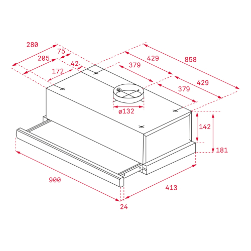 TEKA - Exaustor TL 9310 INOX