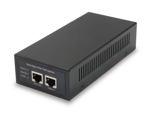 LEVELONE POE INJECTOR GIGABIT 60W, 802.3at POE+ (60W)