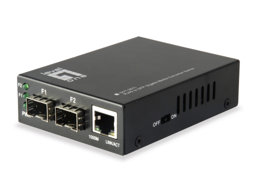 LEVELONE MEDIA CONVERTER RJ45 GIGABIT TO 2 X SFP