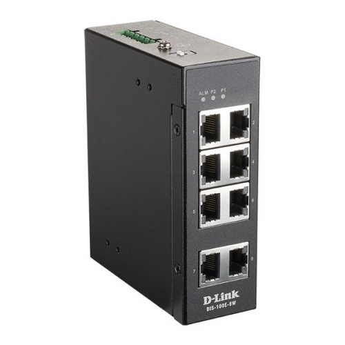 8 Port Unmanaged Switch with 8 x 10/100 BaseT(X) ports