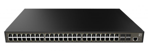 LEVELONE SWITCH 52-PORT L2 PLUS MANAGED GIGABIT 48 X GIGABIT RJ45 4 X GIGABIT SF