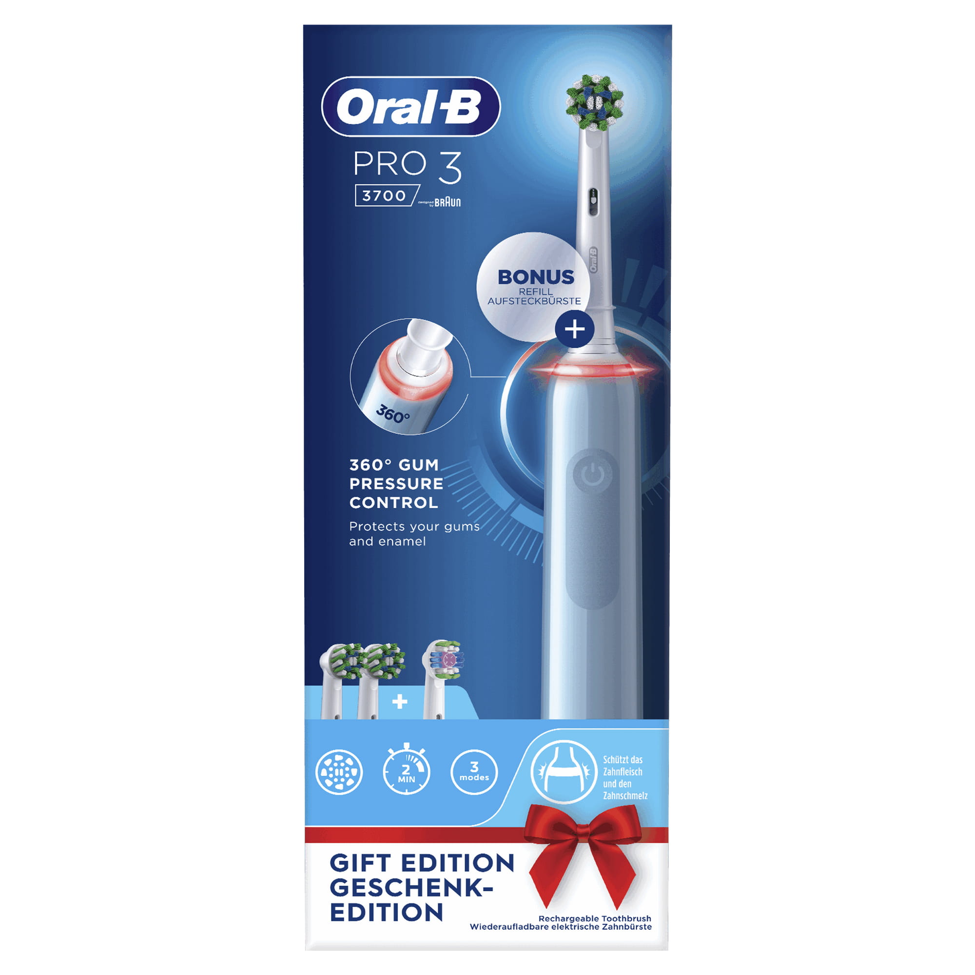 Escova Dentes Elétrica ORAL-B Pro 3 3500 Preta (1 Unidade)